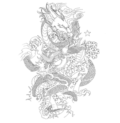 Japanese Dragon Sleevepng