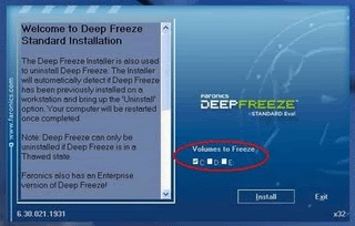 deepfreeze,kegunaan deepfreeze