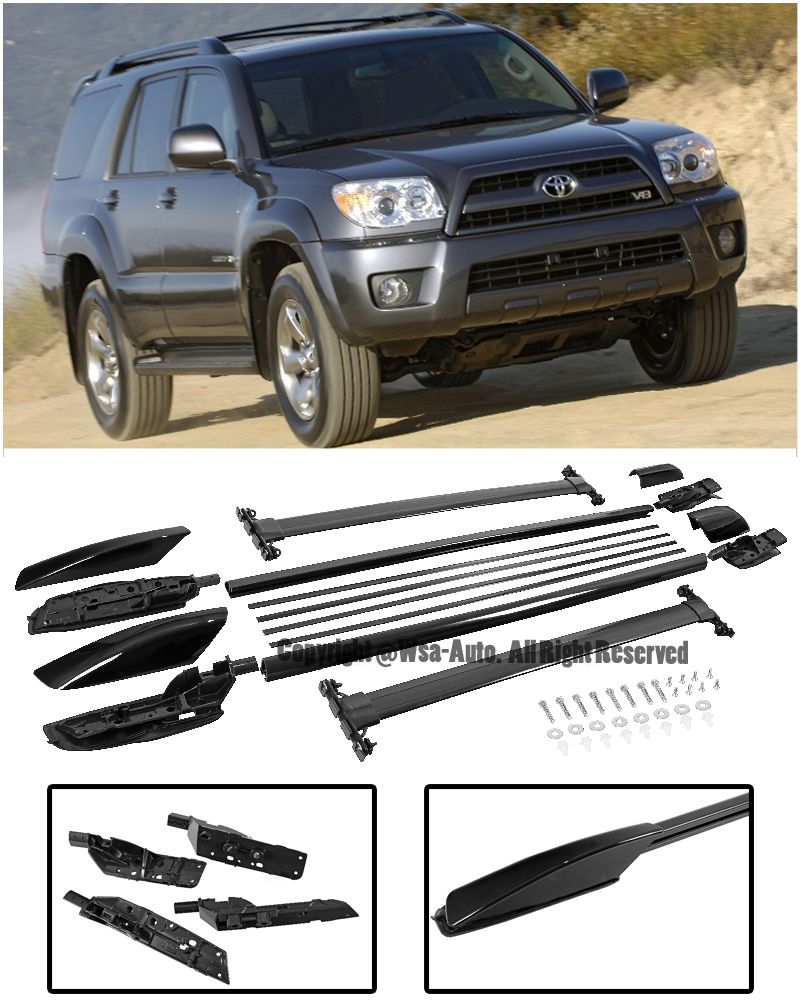 For 0409 Toyota 4Runner 4 Pcs Top Roof Rack Rail Cross Bar Luggage Carrier Kit eBay