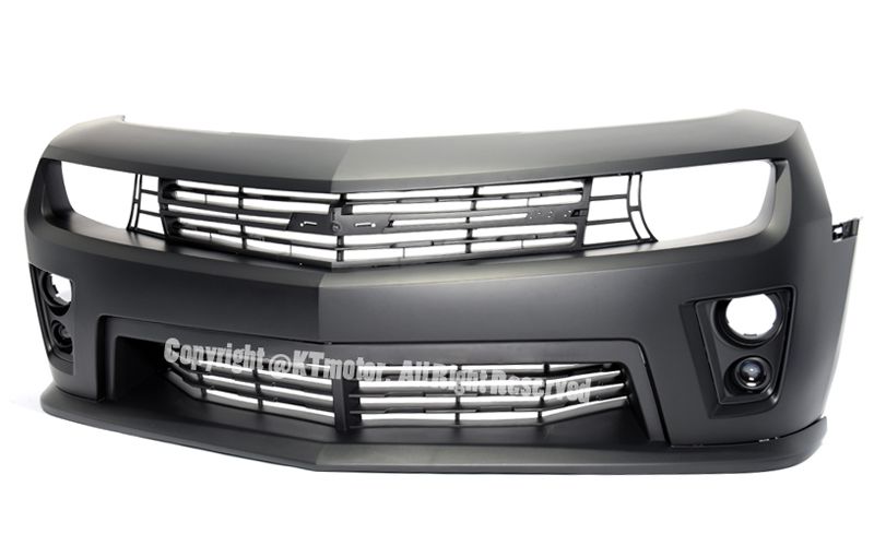 For 1015 Camaro ZL1 Style Front Bumper Cover Upper Lower Grille W/ Fog