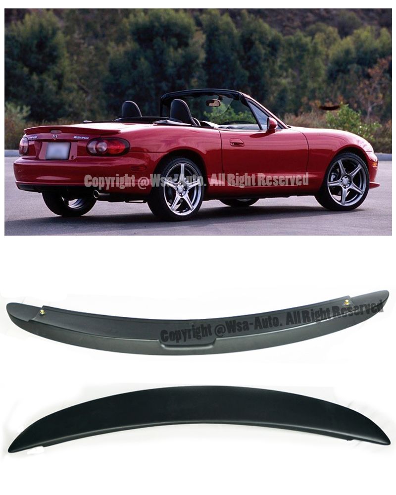 For 9905 Mazda Miata Mazdaspeed MZ Style Rear Trunk Spoiler Wing Lip