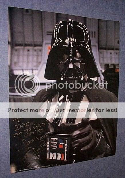 STAR WARS Darth Vader David Prowse signed  