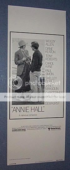 Original ANNIE HALL rare insert WOODY ALLEN  