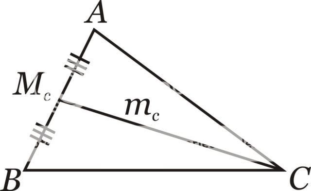 Num triângulo, de cada vértice parte UMA mediana.